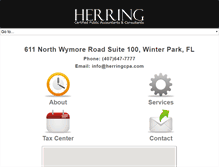 Tablet Screenshot of herringcpa.com